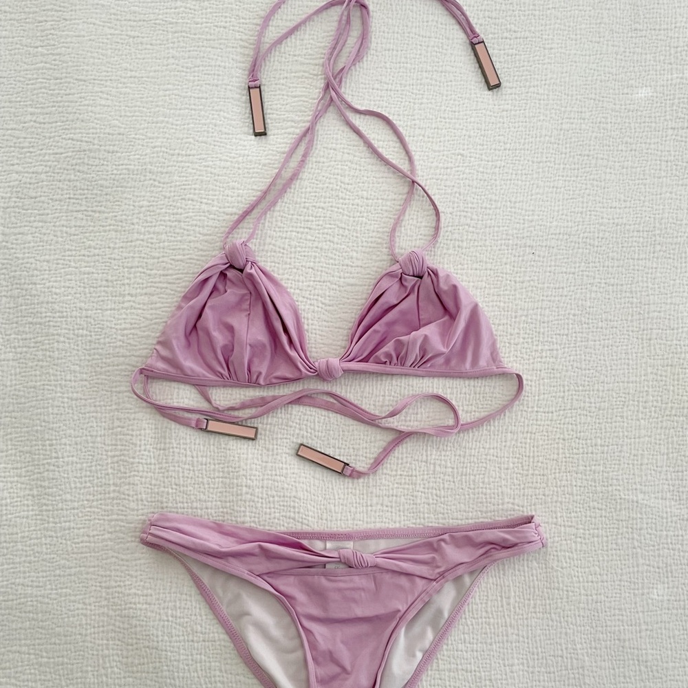 Zimmermann Lilac Knotted Bikini